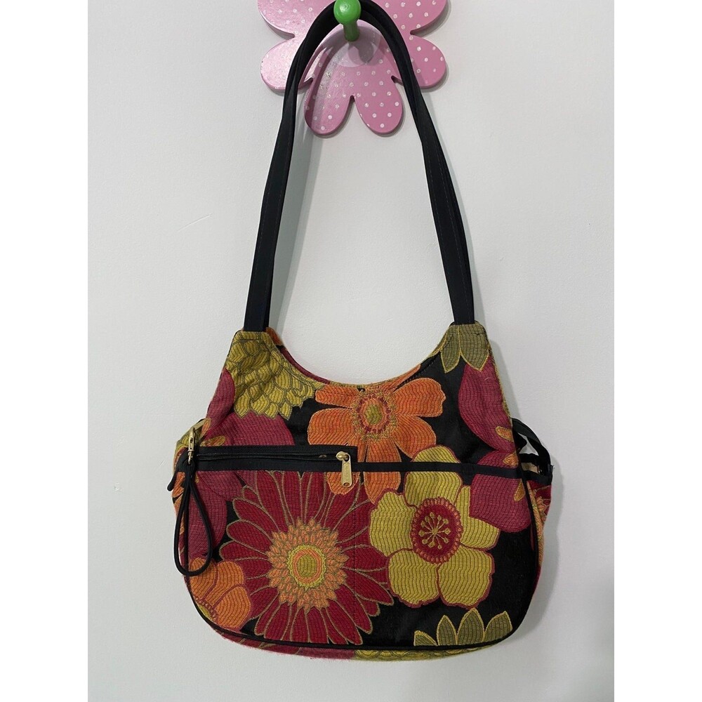DANNY K MADE IN USA TAPESTRY SHOULDER BAG